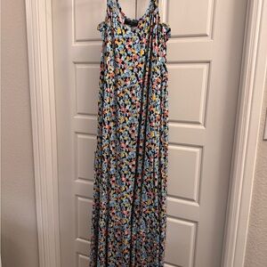 Lane Bryant Multicolor Floral Maxi Dress